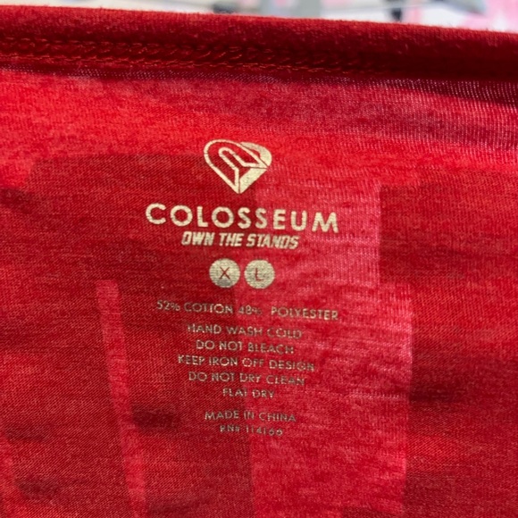 Colosseum Vibrant Red Georgia Bulldogs tee ~ with sparkle! - Picture 4 of 4